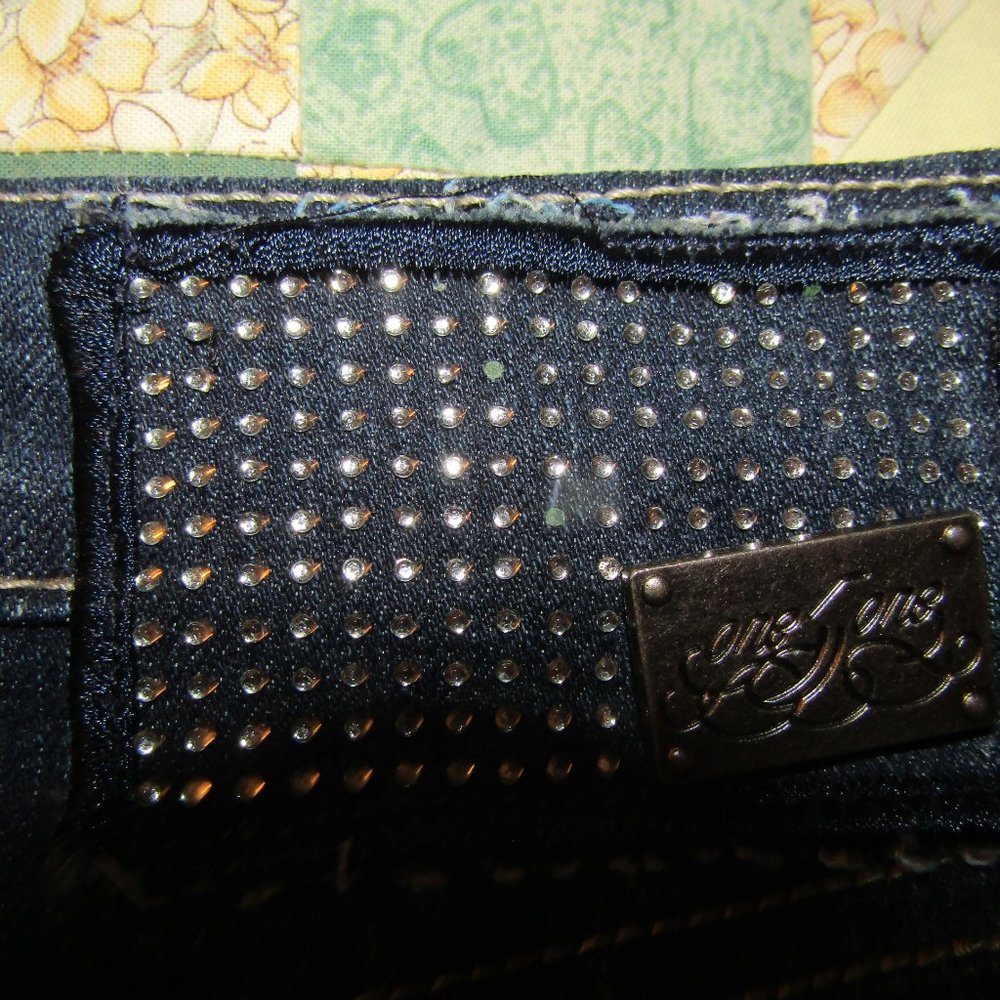 Denim Pencil Skirt with Bling! - Picture 5 of 8